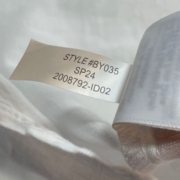 J.CREW Button Up Top Women XS Linen Cotton Blend White Long Sleeve BY035 - Picture 11 of 11